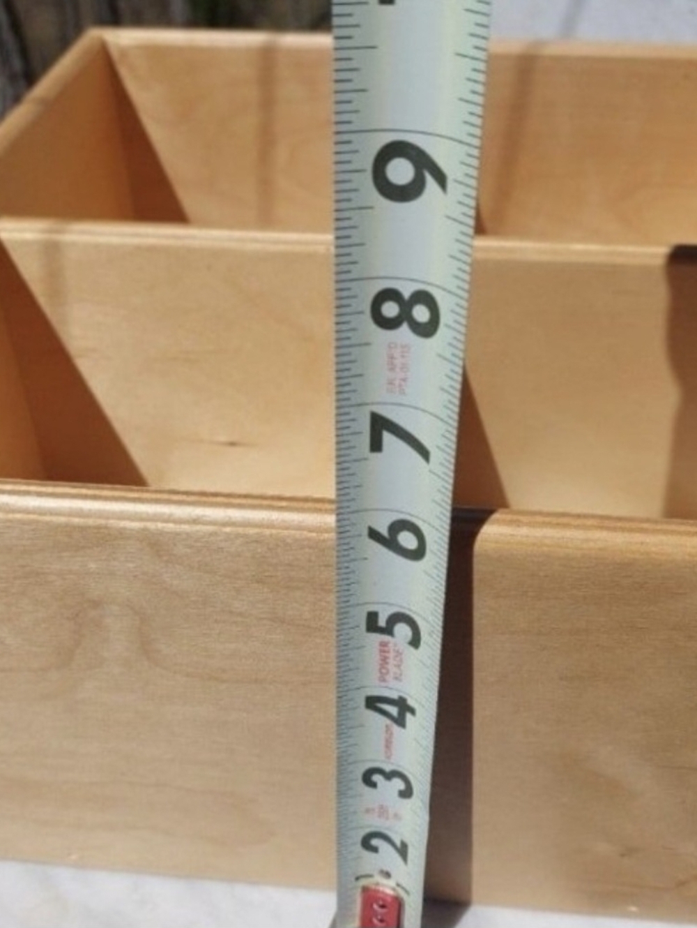 Natural Wood 4-Compartment Wall Shelf | Home Wall Decor - Picture 5 of 12